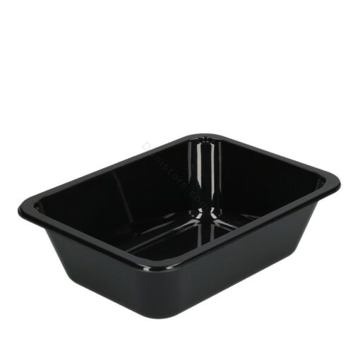 CPET topseal tray 1 vaks 500ml zwart 171x127x35mm