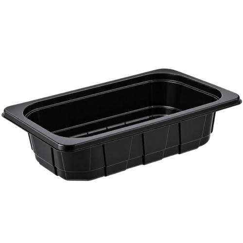PP 1/4 Gastro schalen thermo 265x161x50mm 1350ml zwart